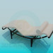 3d model Sunbed with headrest - preview