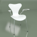 3d model Chair S7 with armrests (white, chrome) - preview
