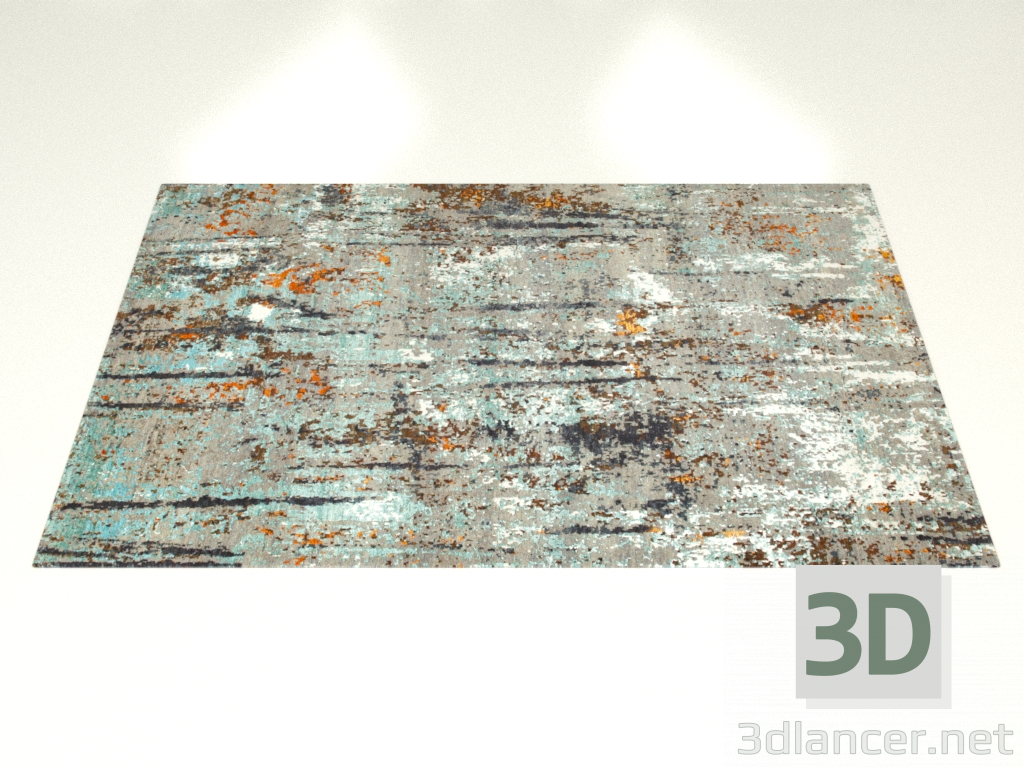 3D Modell Geknüpfter Teppich im Missisipi-Design - Vorschau
