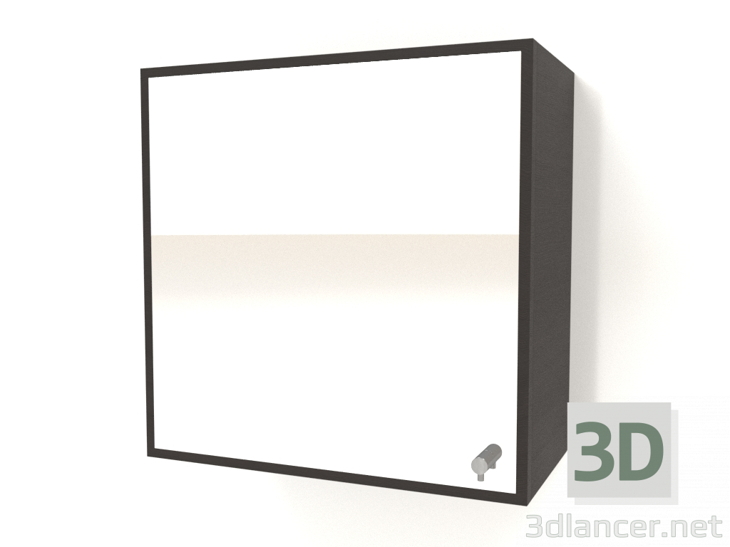 3d model Mirror with drawer ZL 09 (400x200x400, wood brown dark) - preview