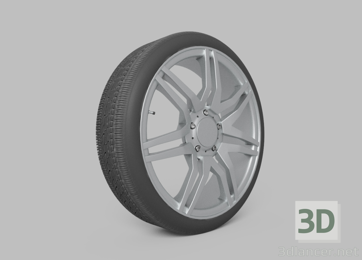3d wheel model buy - render