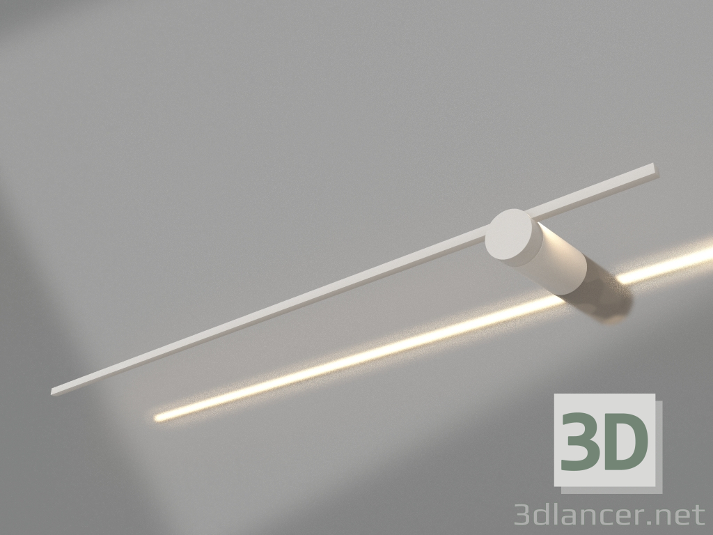 modello 3D Lampada SP-VINCI-S900x55-10W Day4000 (WH, 110 gradi, 230V) - anteprima