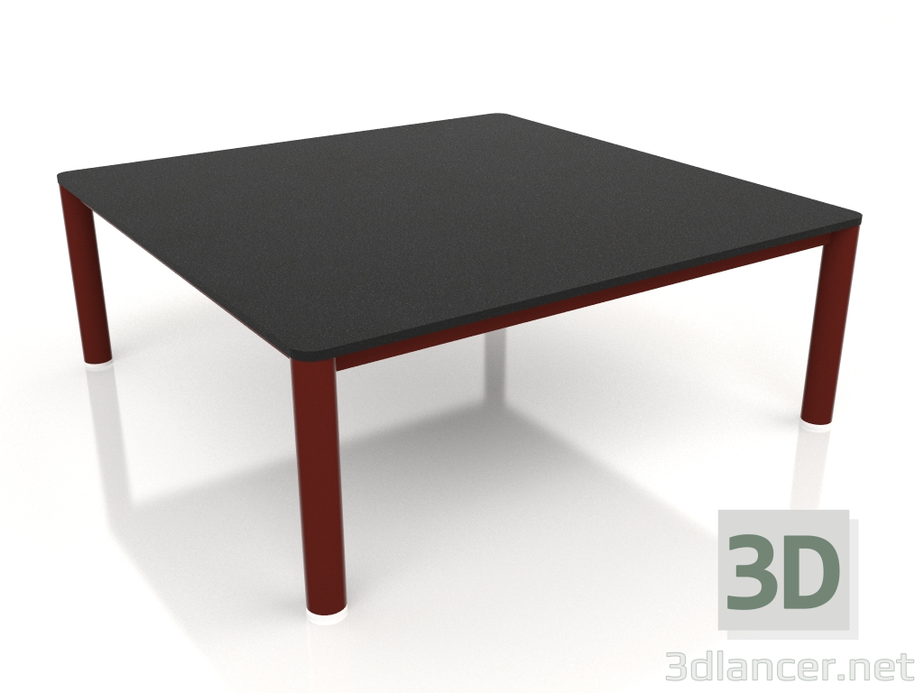 modèle 3D Table basse 94×94 (Rouge vin, DEKTON Domoos) - preview