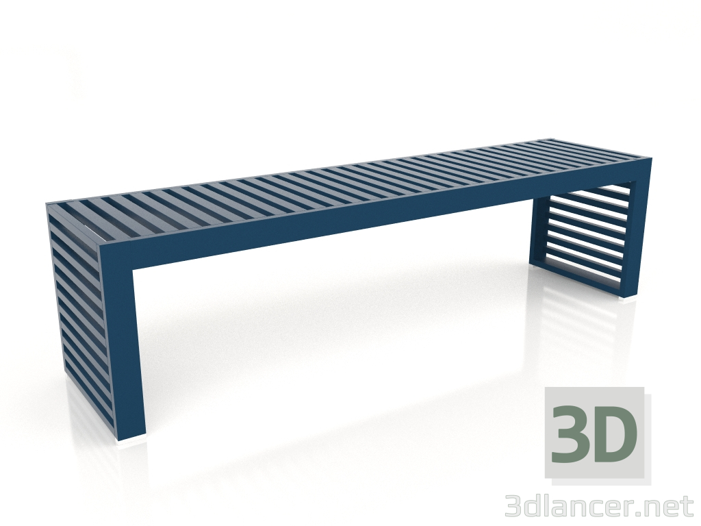 3D Modell Bank 161 (Graublau) - Vorschau