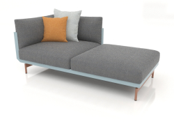 Módulo de sofá, seção 2 direita (azul cinza)