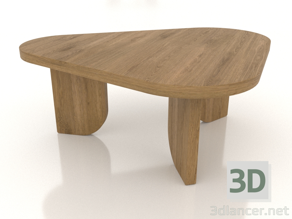 3d модель Столик журнальный COBBLE (L, натуральный дуб) – превью