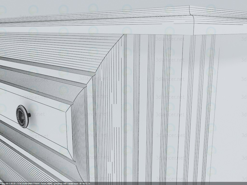 Cajonera NightKOM4S90 3D modelo Compro - render Cajonera NightKOM4S90 3D modelo Compro - render