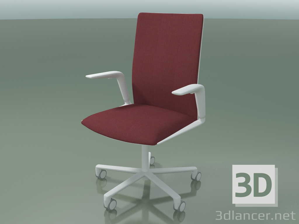 3d model Chair 4829 (5 wheels, front trim - fabric, V12) - preview