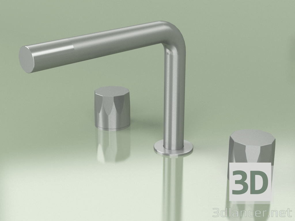 3d model Three-hole mixer with 143 mm swivel spout (15 07 V, AS) - preview