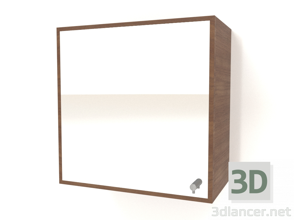 3d model Mirror with drawer ZL 09 (400x200x400, wood brown light) - preview
