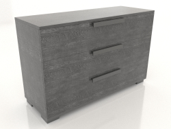 Chest of drawers Sarah (3 drawers, gray)
