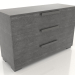 3d model Chest of drawers Sarah (3 drawers, gray) - preview