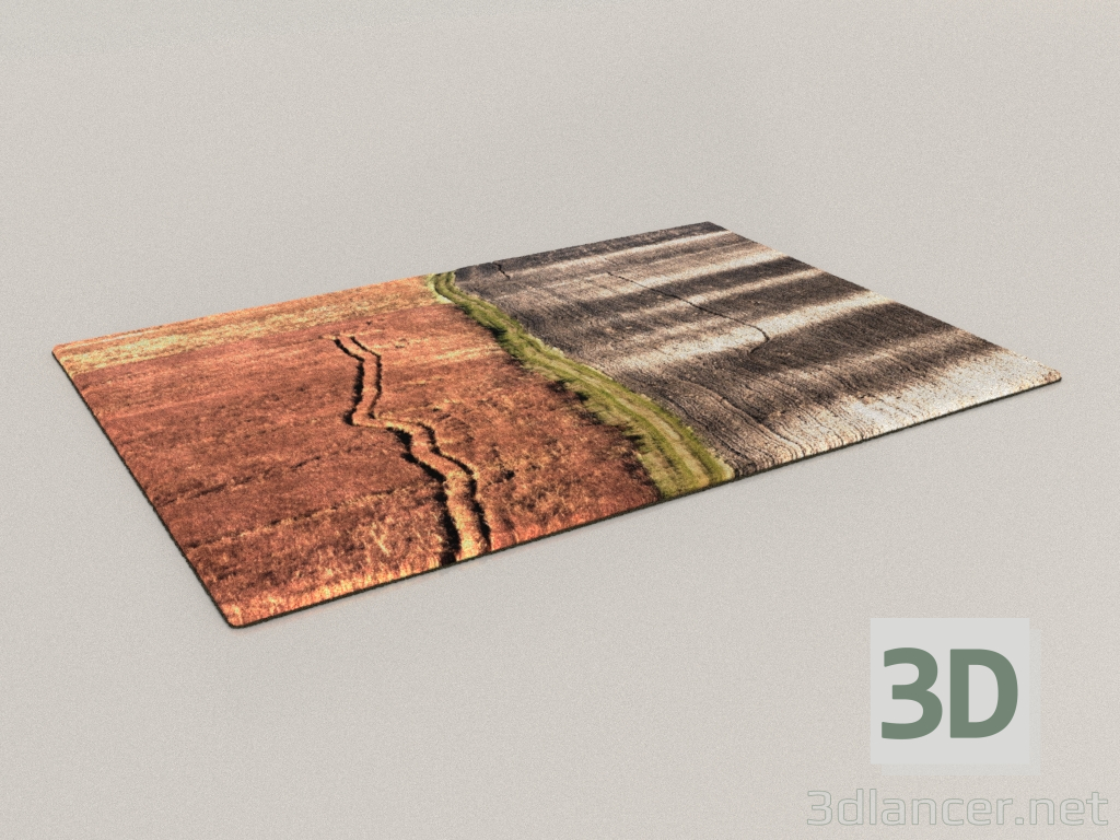 3d модель Ковер 1600х2300 мм – превью 3d модель Ковер 1600х2300 мм – превью