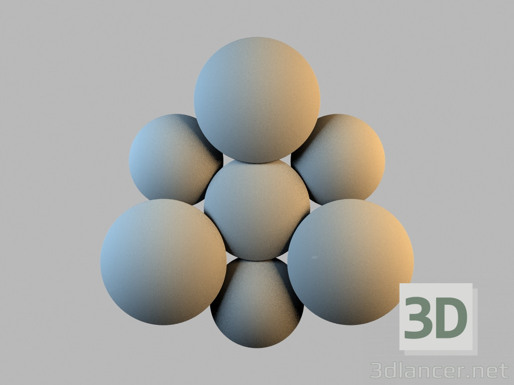 3D modeli 5445 tavan lambası - önizleme