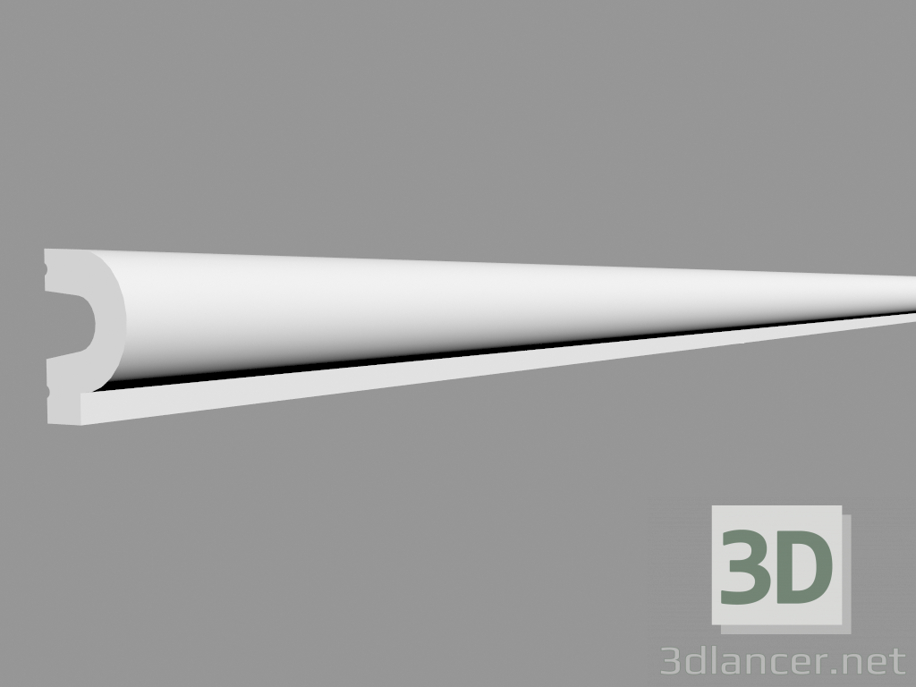 3D Modell Formteil P8060 (200 x 5 x 3,5 cm) - Vorschau
