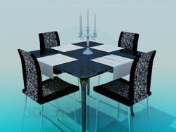 Set di tavolo e sedie