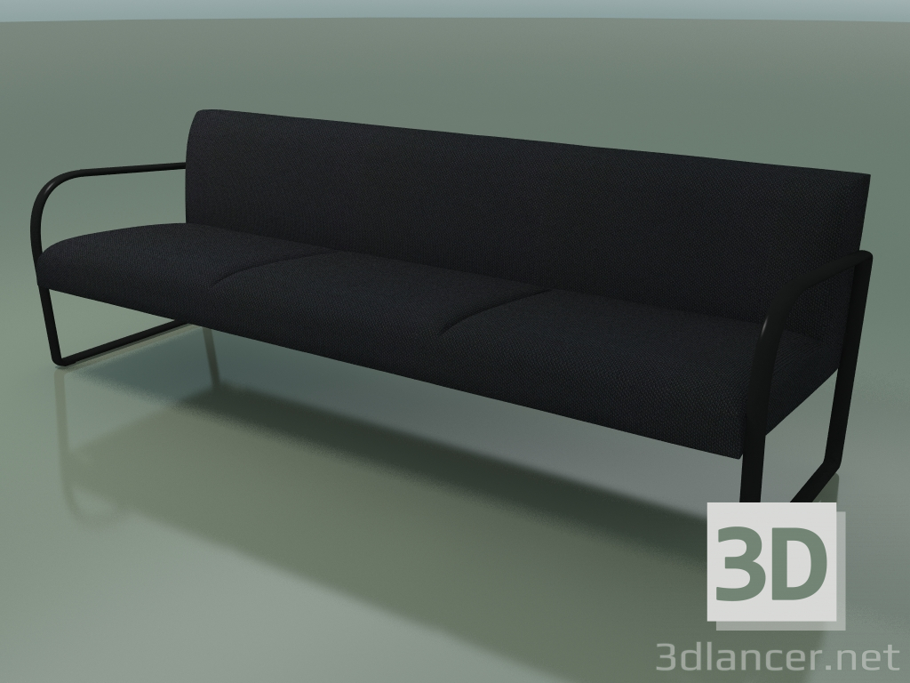 3d model 3-seater sofa 6106 (V39 matt, Steelcut Trio 3 00195) - preview