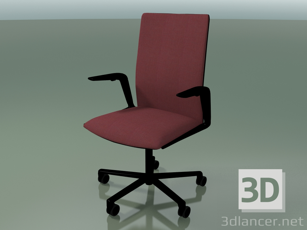 Modelo 3d Cadeira 4829 (5 rodas, acabamento frontal - tecido, V39) - preview