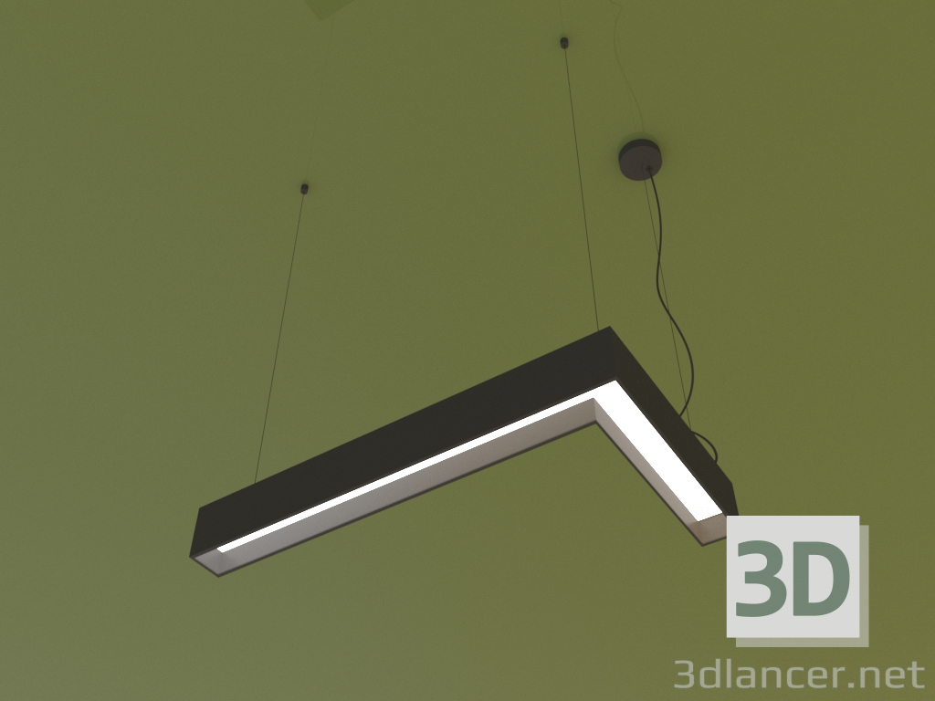 3d model Lighting fixture ANGLE L (550x300 mm) - preview