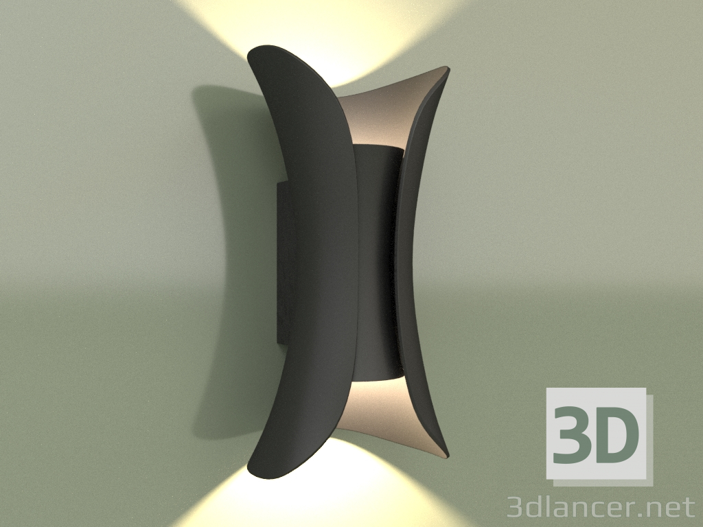 modello 3D Lampada da parete OLAF 3000K BK 17002 - anteprima