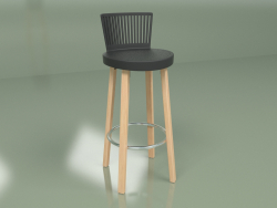 Bar stool Trinidad (black)