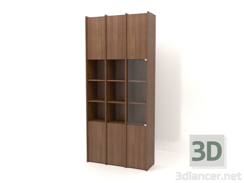 modello 3D Scaffalatura modulare ST 07 (1152х409х2600, legno marrone chiaro) - anteprima