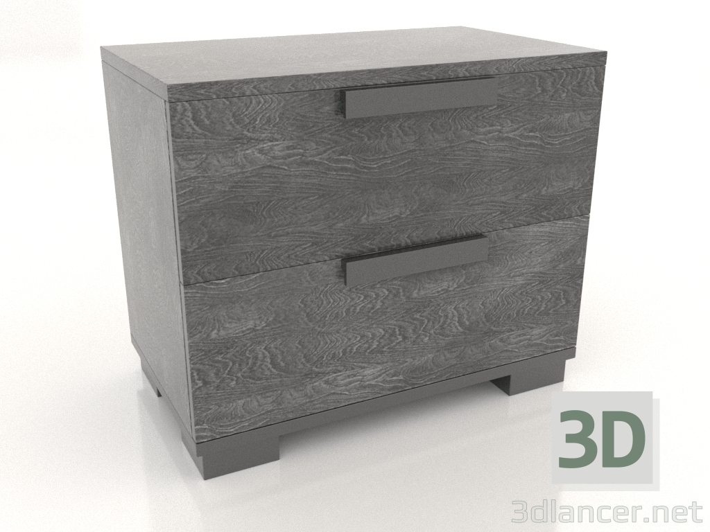 3d model Bedside table Sarah (grey) - preview