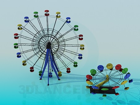 3d model Attractions - preview 3d model Attractions - preview