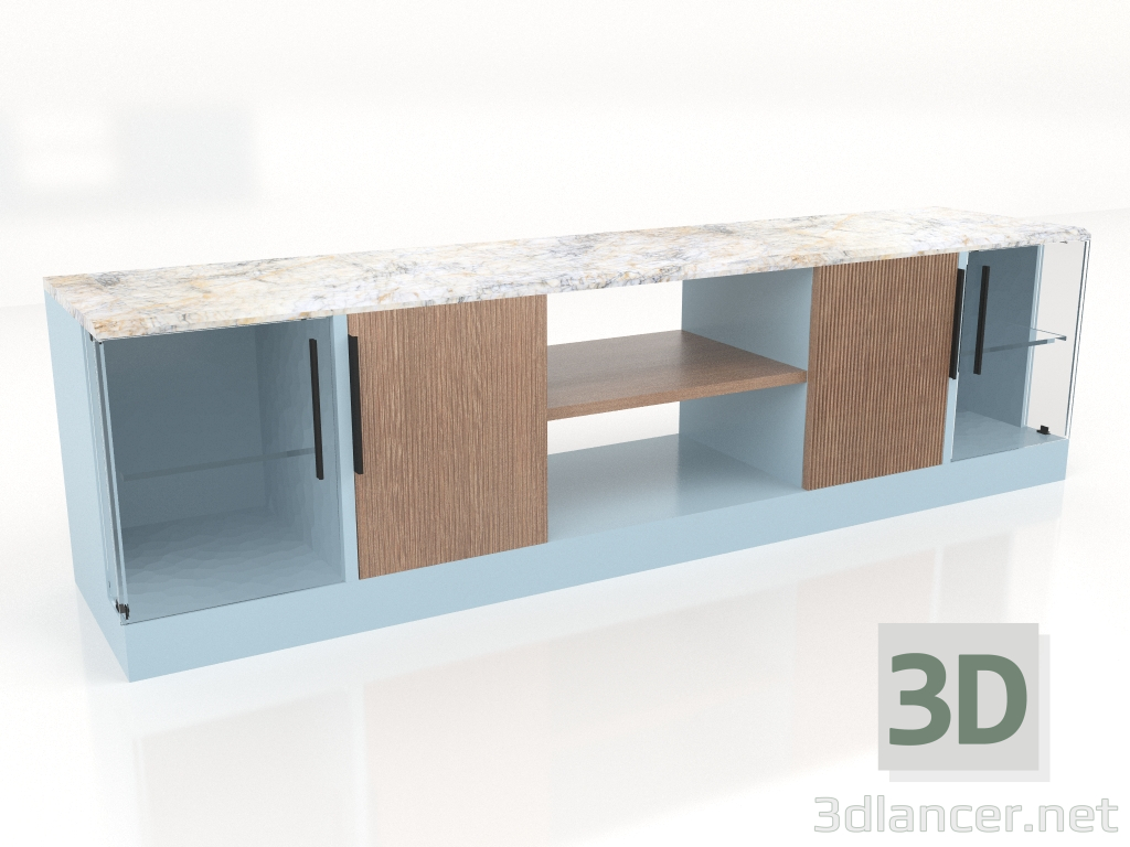 modèle 3D meuble TV - preview