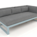 3D modeli Modüler kanepe, bölüm 1 sağ (Mavi gri) - önizleme