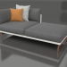 modello 3D Modulo divano, sezione 2 destra (Grigio agata) - anteprima