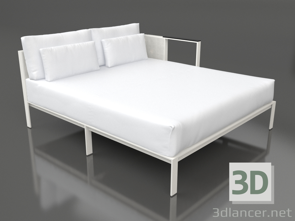 modèle 3D Module canapé XL, section 2 gauche (Gris agate) - preview