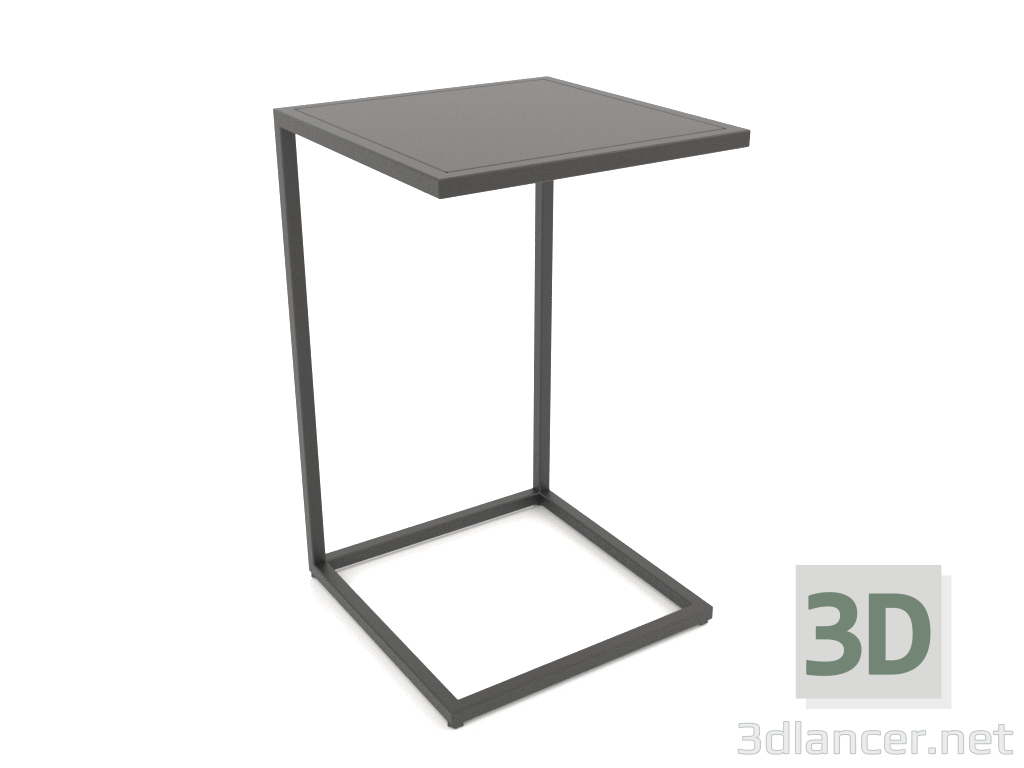 3D Modell Quadratischer Nachttisch (METALL, 40X40X65) - Vorschau