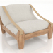 modèle 3D Fauteuil lounge CUTTLEBONE - preview