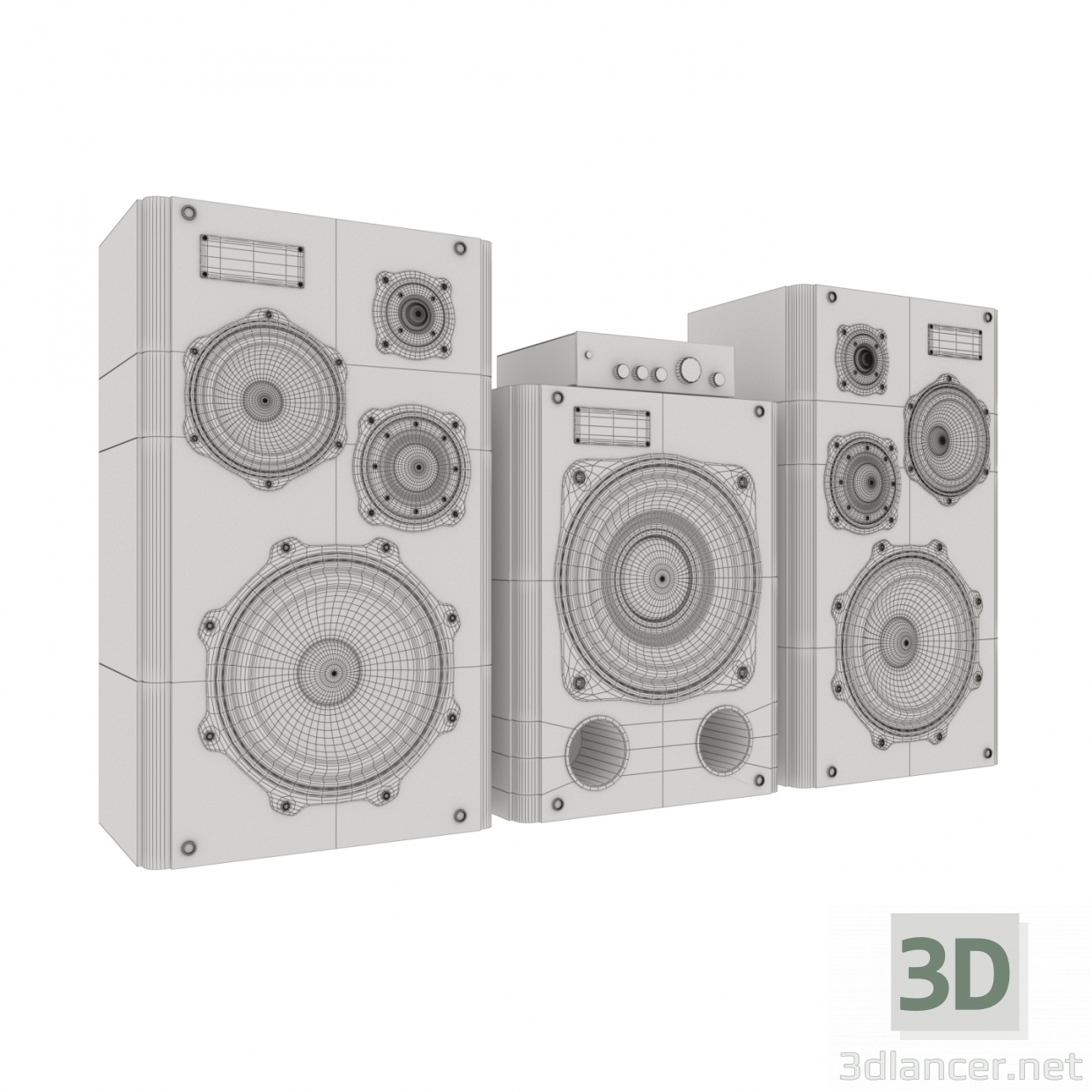 3d model Sound System - preview 3d model Sound System - preview