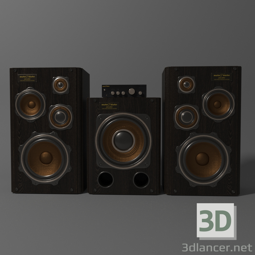 3d model Sound System 16032