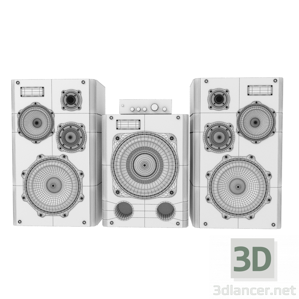 3d model Sound System 16032
