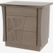 3d model Bedside table with 3 drawers on the base of CDMONZ - preview