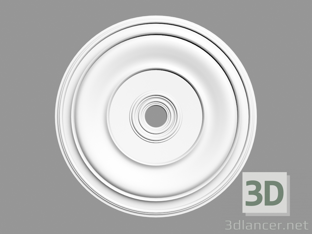 modello 3D Uscita a soffitto (P28) - anteprima