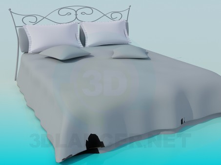 3d модель Кровать – превью 3d модель Кровать – превью
