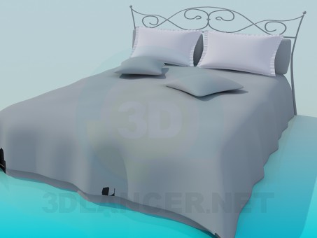 3d модель Кровать – превью 3d модель Кровать – превью