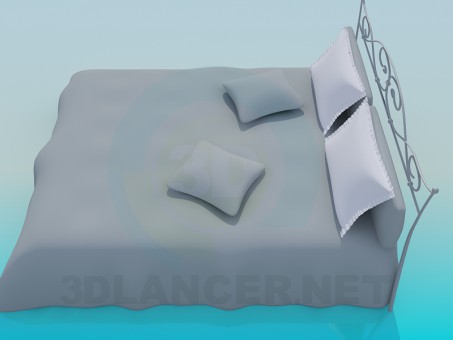 3d модель Кровать – превью 3d модель Кровать – превью