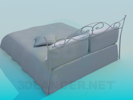 3d модель Кровать – превью 3d модель Кровать – превью