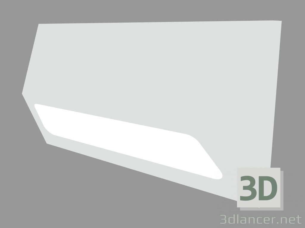 modello 3D Luce da incasso a parete STRIP RECTANGULAR (S4664) - anteprima