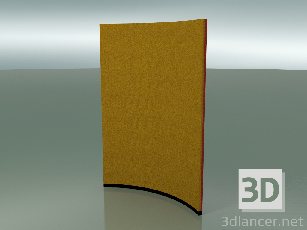 modello 3D Pannello curvo 6413 (167,5 cm, 72 °, D 100 cm, bicolore) - anteprima