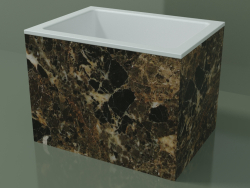 Countertop washbasin (01R122101, Emperador M06, L 48, P 36, H 36 cm)