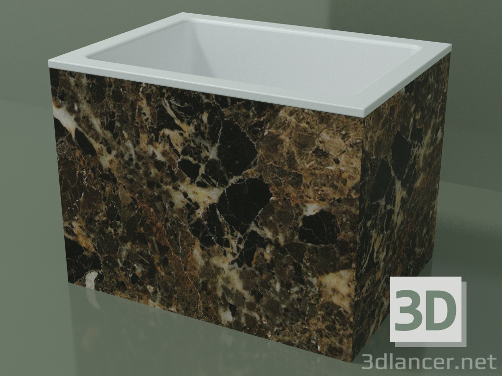 3d model Countertop washbasin (01R122101, Emperador M06, L 48, P 36, H 36 cm) - preview