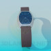 3d model Men's wrist watch with leather strap - preview