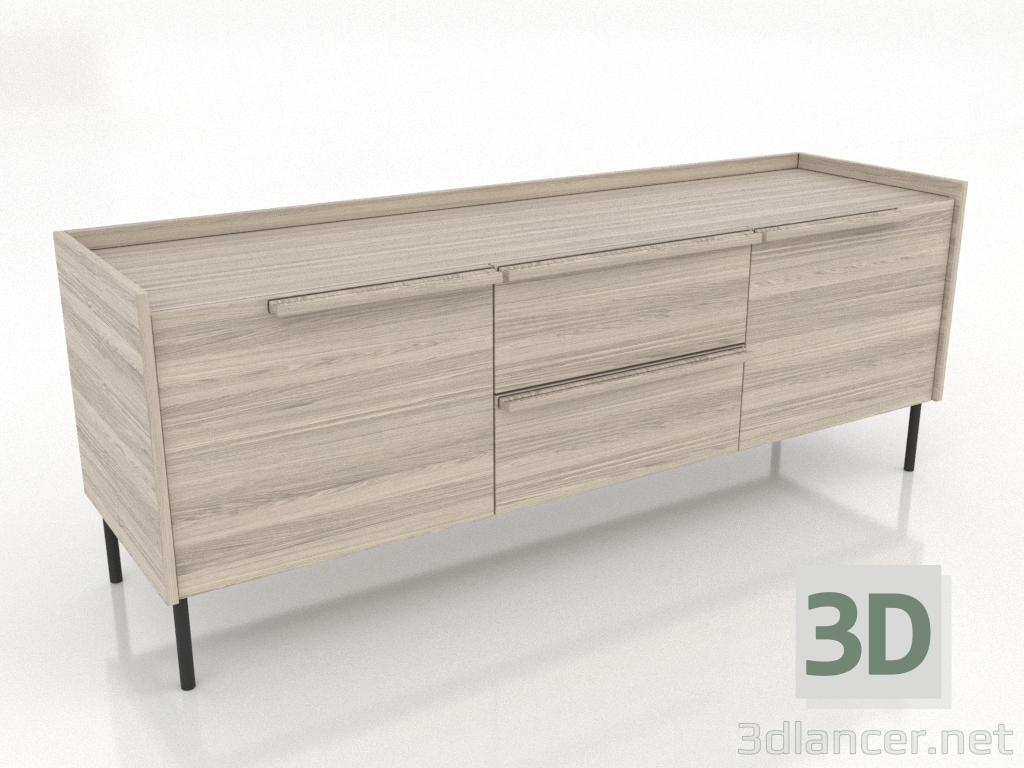 3D modeli TV sehpası 3 1500 mm (açık meşe) - önizleme 3D modeli TV sehpası 3 1500 mm (açık meşe) - önizleme