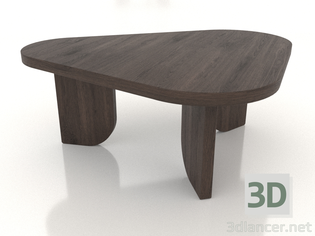Modelo 3d Mesa de centro COBBLE (L, carvalho escuro) - preview
